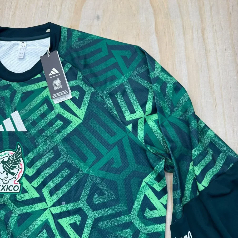 NEW Mexico National Team adidas 2026 Long Sleeve Pre-Match Top Green sz XL